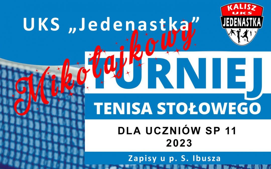 Mikołajkowy turniej tenisa stołowego