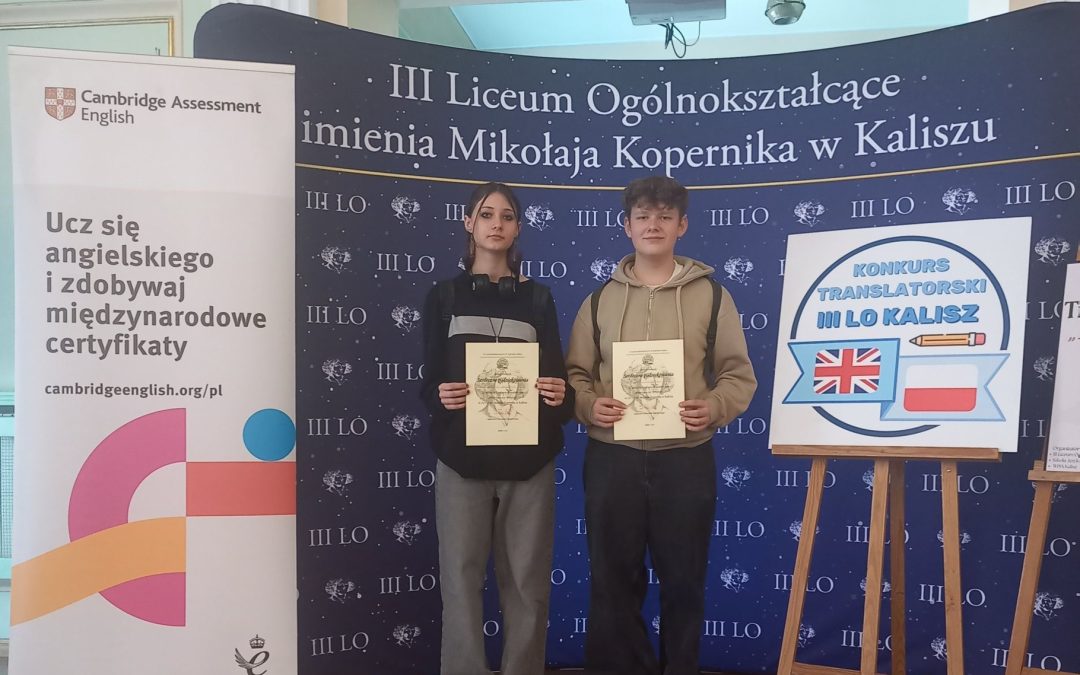 I Międzyszkolny Konkurs Translatorski dla szkół podstawowych: „Przetłumacz Metaforę”